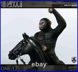 ZEUS TOYS ZT002A 1/12 Gorilla Leader Caesar & Horse Figure Statue Model Toys